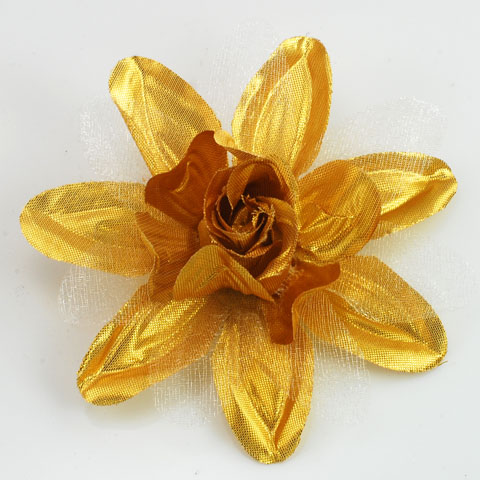 Gold Flower Pin For Dresses